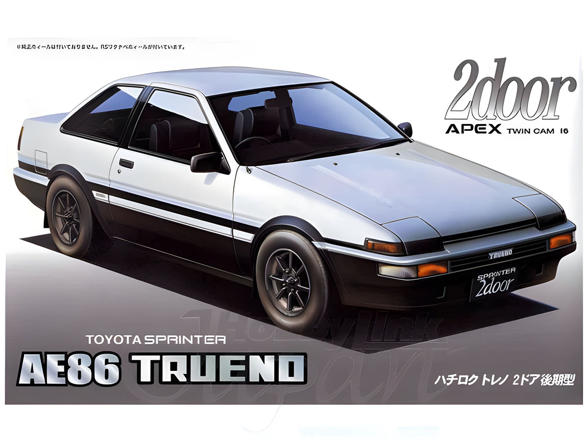 Fujimi 1/24 Toyota Sprinter AE86 Trueno Plastic Model 2 door "Late type"'85