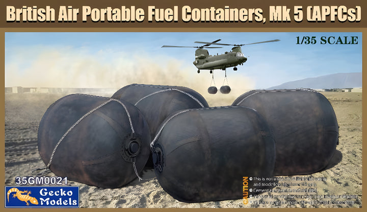 Gecko 1/35 British 500 Gallon Collapsible Drop Drum Bladder Set