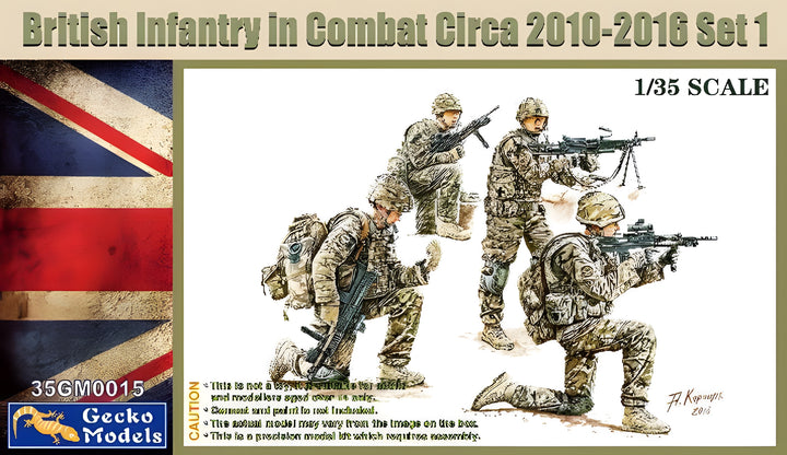 Gecko 1/35 British Infantry In Combat Circa 2010~2012 Set 1