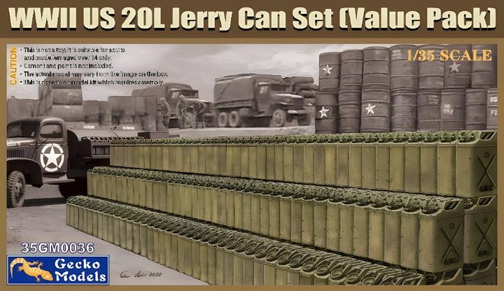 Gecko 1/35 WWII US 20L Jerry Can Set