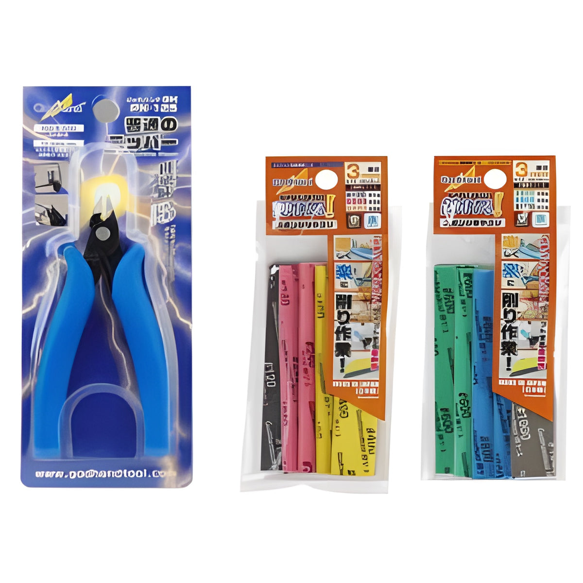 GodHand PN-125 Nipper 3mm Kamiyasu Sponge Sandpaper Set