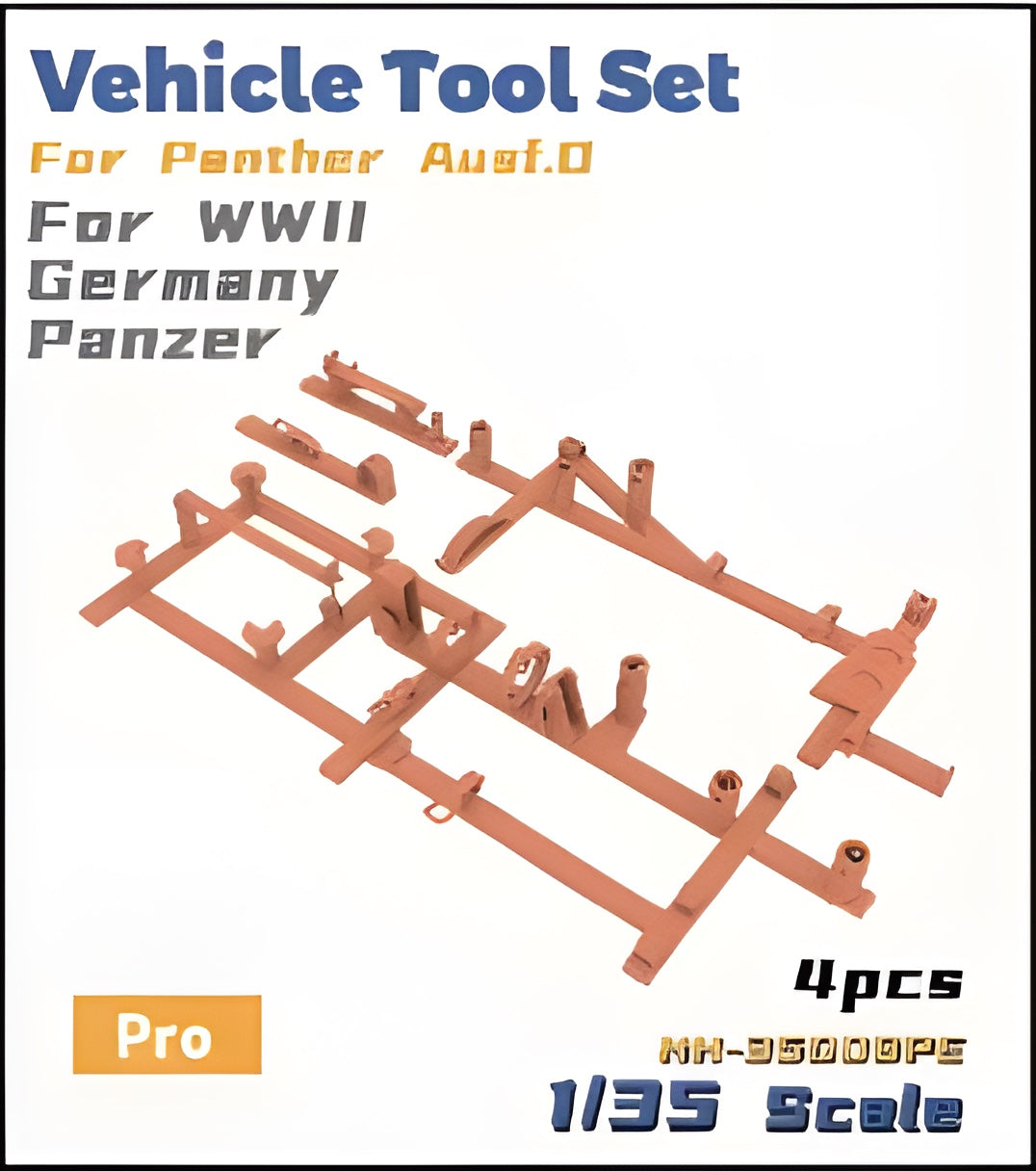 Heavy Hobby 1/35 Vehicle Tool Set For Panther Ausf.D For WWII Germany Panzer PE