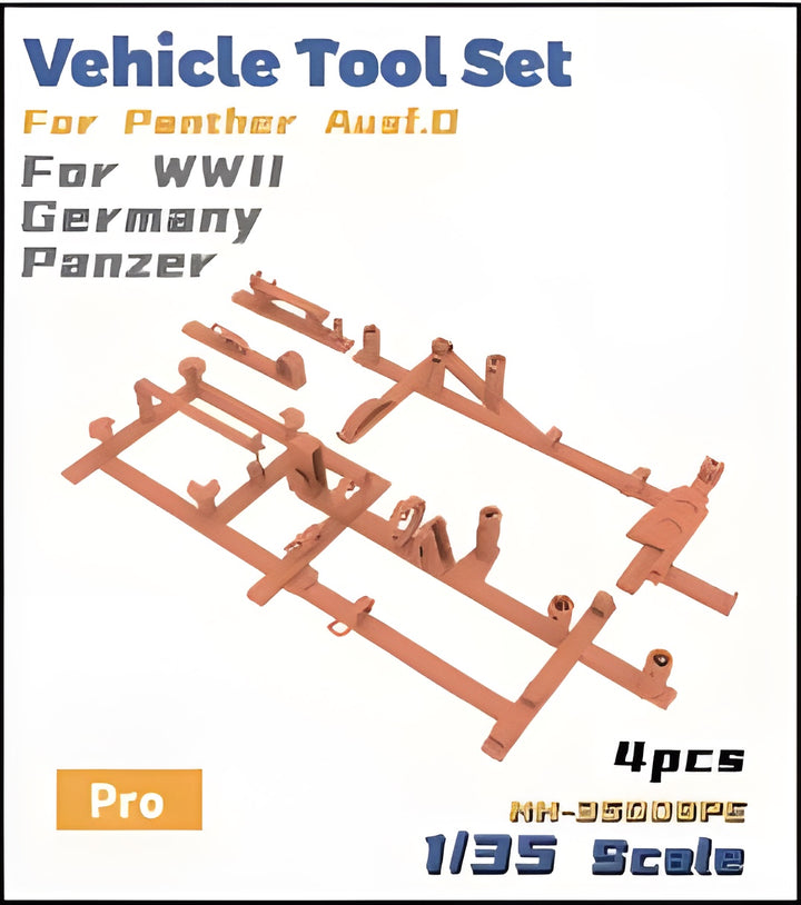 Heavy Hobby 1/35 Vehicle Tool Set For Panther Ausf.D For WWII Germany Panzer PE