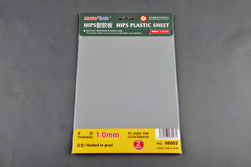 Master Tools 1.0mm HIPS Plastic Sheet A4 SIZE (210mm*300mm*2PCS)