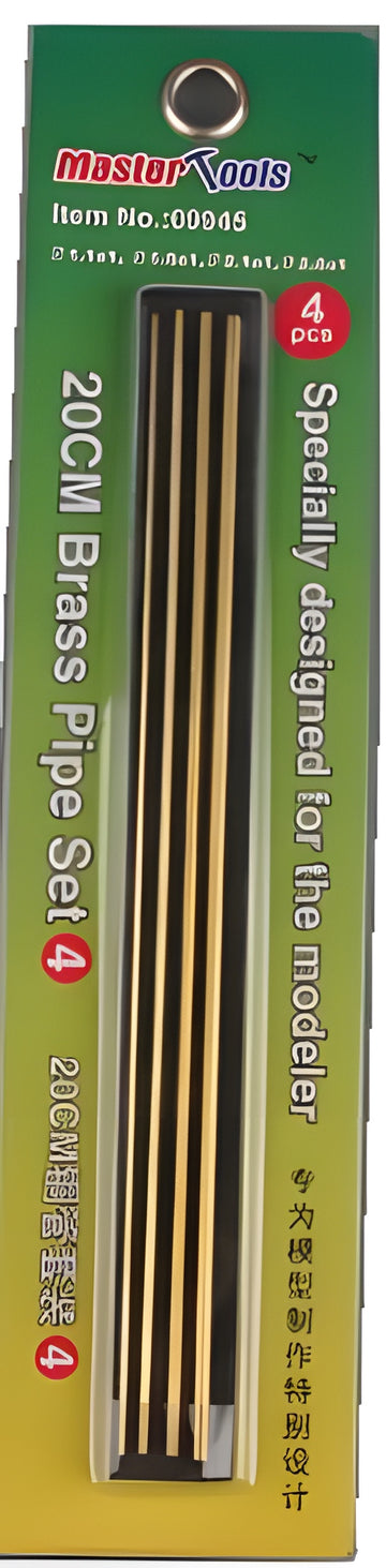 Master Tools 20cm Brass Pipe Set 4--1.1,1.6,2.1,2.6*4