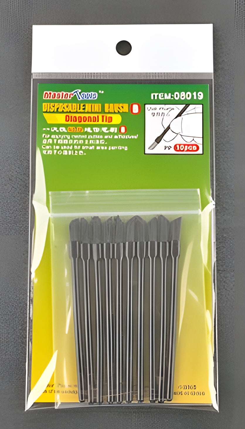 Master Tools Disposable Mini Diagonal Brush x 10