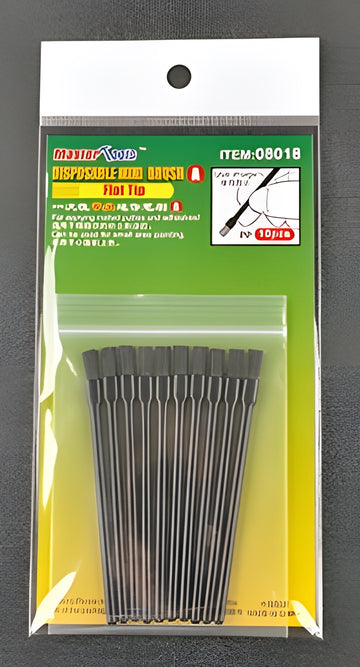 Master Tools Disposable Mini Flat Brush x 10