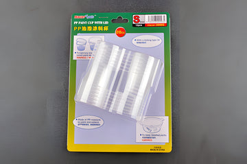 Master Tools PP Paint Cup with Lid - S Size 28cc x 12pcs