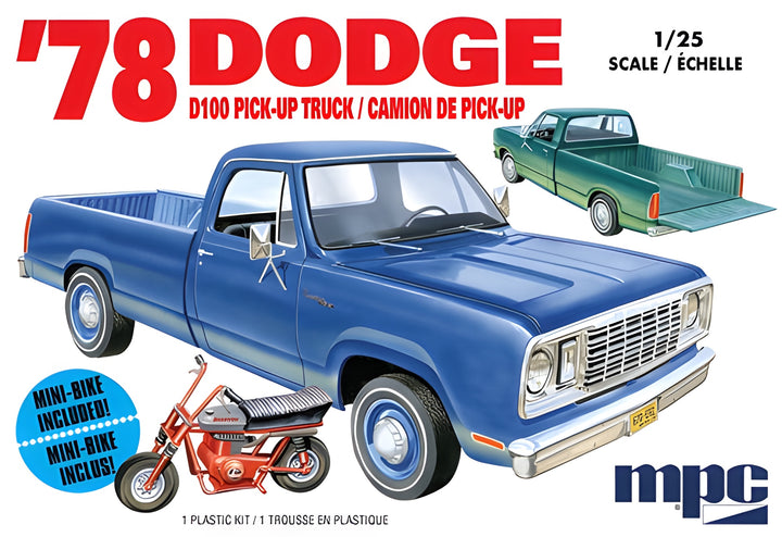 MPC 1/25 1978 Dodge D100 Custom Pickup (2T)
