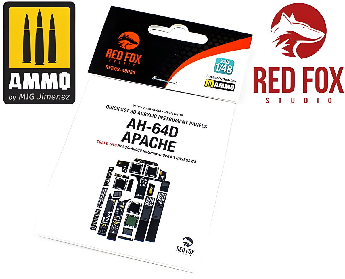 Red Fox Studio 1/48 AH-64D Apache Longbow (for Hasegawa kit)