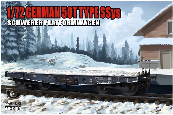 T-Model 1/72 German 50T Type Ssys Schwerer Plattformwagen