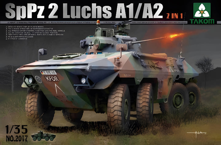 Takom 1/35 Bundeswehr SpPz 2 Luchs A1/A2 2 in 1