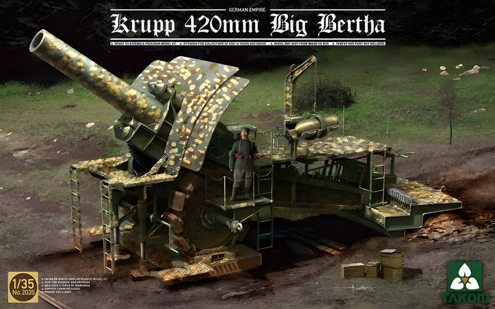 Takom 1/35 German Empire 420mm Big Bertha Siege Howitzer