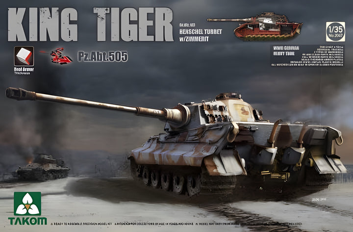 Takom 1/35 King Tiger Henschel Turret w/ Zimmerit & Interior