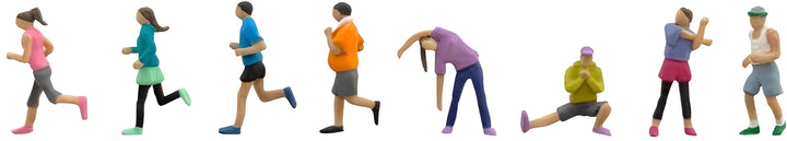 TomyTec People 141 Exercising People, 8 Figure Set