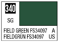GSI Creos Mr. Color 340 Field Green FS34097 (Semi-Gloss/Aircraft)(4973028717686) | 4973028717686