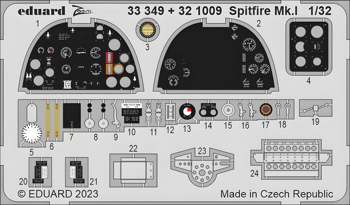 Eduard 1/32 Spitfire Mk.I [Photo-Etched Set]