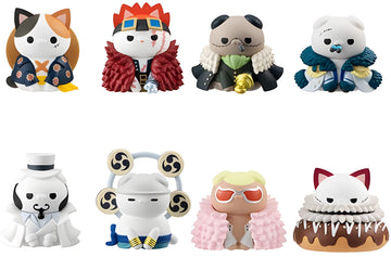 Megahouse MEGA CAT PROJECT NyanPieceNyan Ver. Luffy with rivals "One Piece"