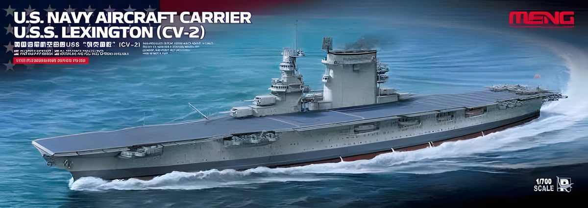 Meng 1/700 U.S. Navy Aircraft Carrier U.S.S. Lexington (CV-2)