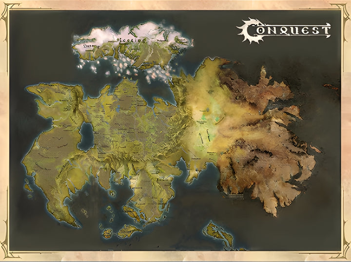 Conquest, Cloth Map of EÄ (PBW1037) 80 x 120cm