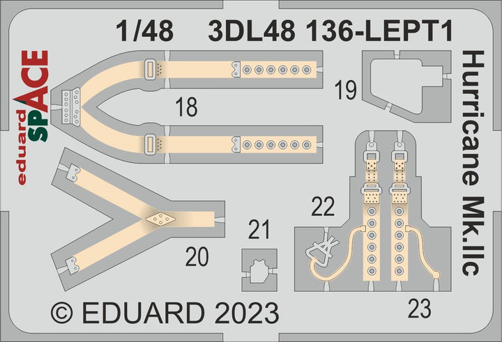 Eduard 1/48 Hurricane Mk.IIc SPACE [SPACE48], for ARMA HOBBY