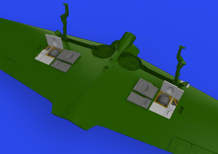 Eduard 1/48 A6M3 gun bays short barrel PRINT [Brassin], for EDUARD