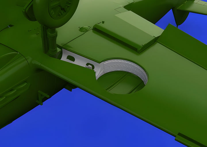 Eduard 1/72 Bf 109F wheel bays rounded PRINT [Brassin], for EDUARD