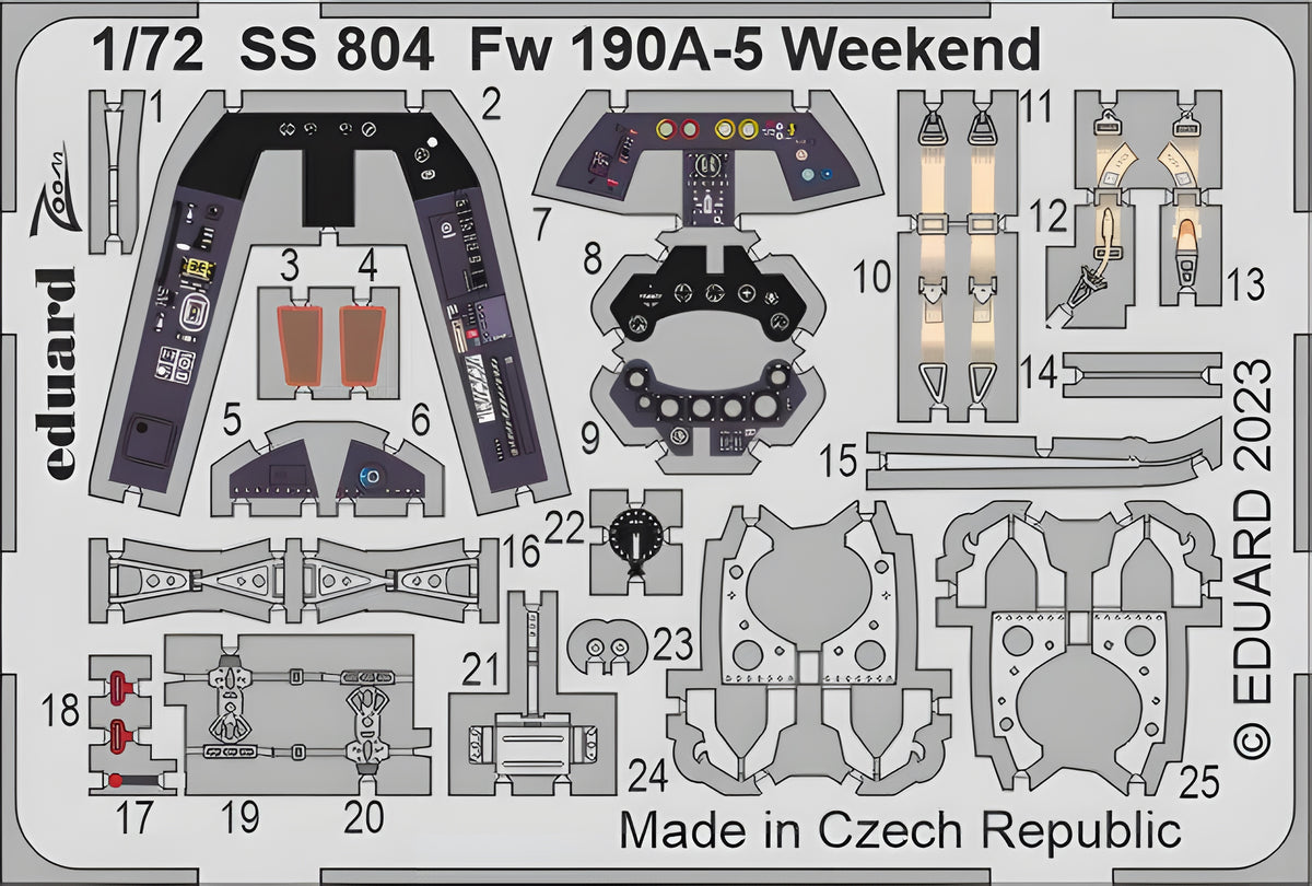 Eduard 1/72 Fw 190A-5 Weekend [Zoom set], for EDUARD