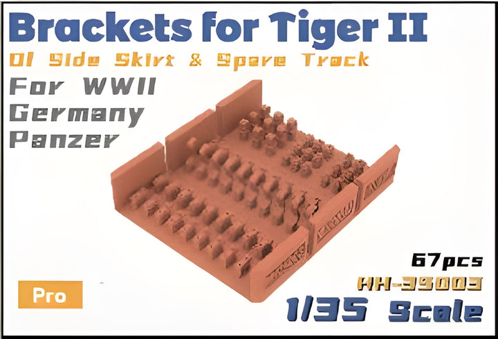 Heavy Hobby 1/35 Brackets For Tiger II of Side Skirt & Spare Track For WWII Germany Panzer