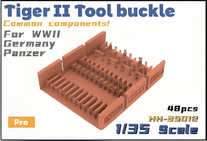Heavy Hobby 1/35 Tiger II Tool Buckle Common Components For WWII Germany Panzer