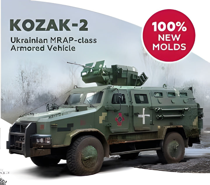 ICM 1/35 'Kozak-2', Ukrainian MRAP-class Armored Vehicle (100% new molds), Vehicle