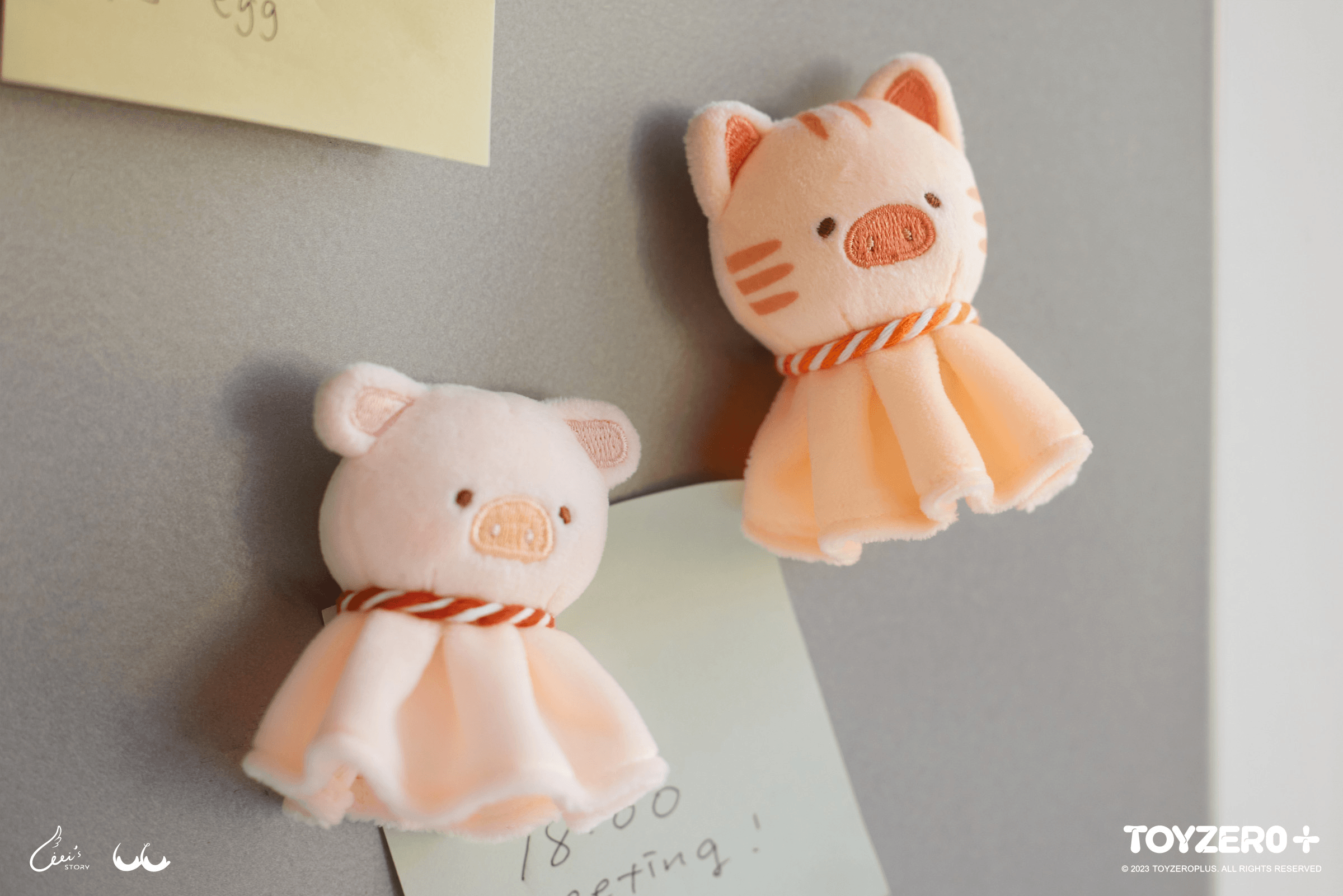 LuLu the Piggy Find Your Way - Kitty Teru Teru Bozu Plush Magnet | 796548919163