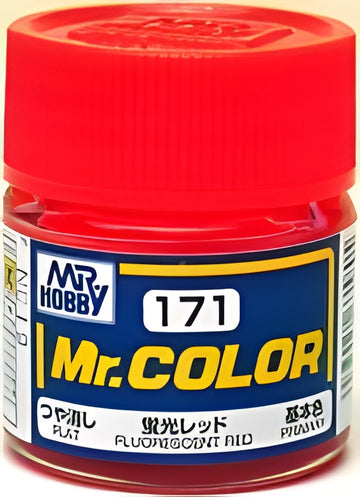 Mr Hobby Mr. Color 171 - Fluorescent Red (Gloss/Primary)