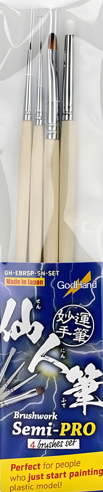 GodHand - Brushwork Semi-PRO4 brushes set