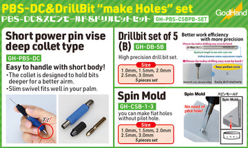GodHand - PBS-DC & drill bit "make holes" set [LIMITED/SPECIAL PRICING]