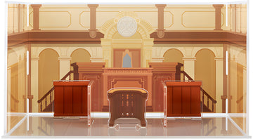 Ace Attorney Acrylic Diorama Background Courtroom