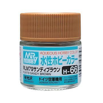 Mr Hobby Aqueous Hobby Color - H66 Semi-Gloss RLM79 Sandy Brown (German Aircraft)