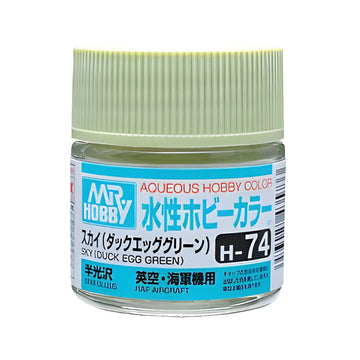 Mr Hobby Aqueous Hobby Color - H74 Semi-Gloss Sky (Duck Egg Green) (RAF Aircraft)