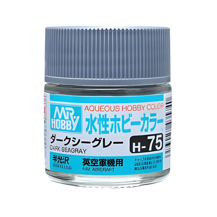 Mr Hobby AQUEOUS HOBBY COLOR - H75 SEMI-GLOSS DARK SEAGRAY (RAF AIRCRAFT)