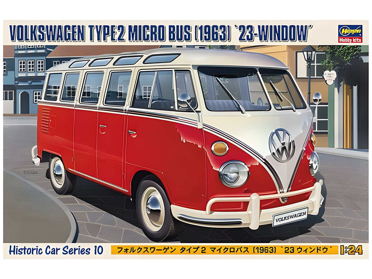 [HC10] 1:24 Volkswagen Type 2 Micro Bus 1963 23-WINDOW