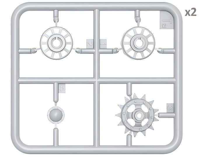 [37056] 1/35 T-54/T-55 (Early) Wheels Set