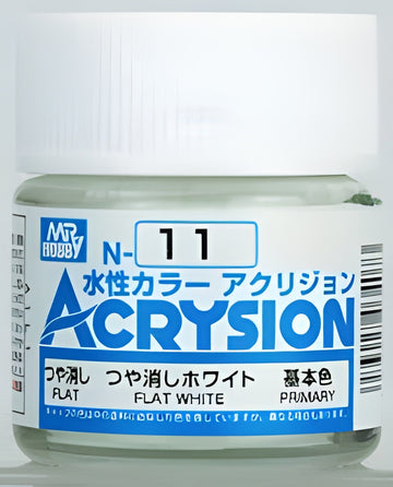 Mr Hobby Acrysion N11 - Flat White (Flat/Primary)