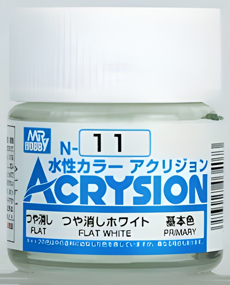 Mr Hobby Acrysion N11 - Flat White (Flat/Primary)