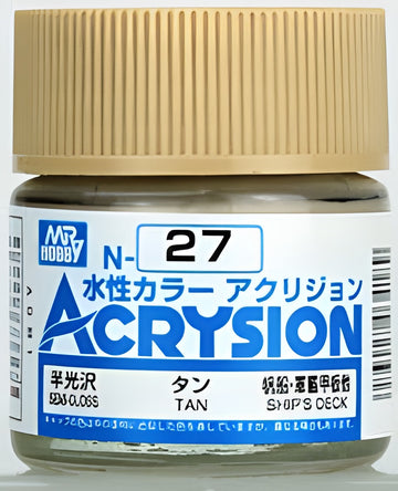Mr Hobby Acrysion N27 - Tan (Gloss/Primary)
