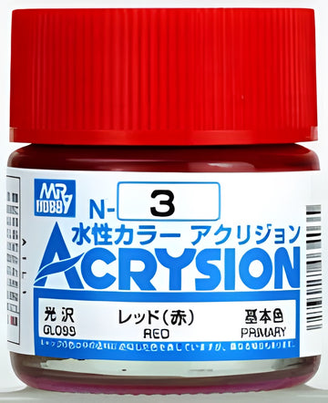 Mr Hobby Acrysion N3 - Red (Gloss/Primary)