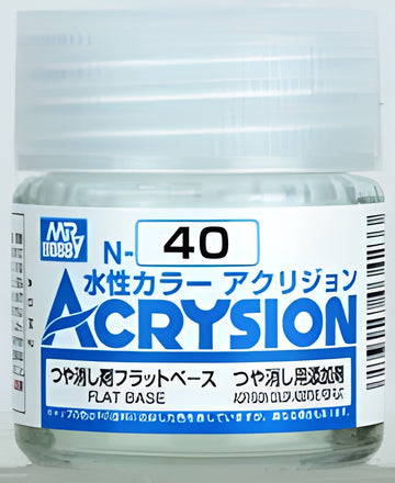 Mr Hobby Acrysion N40 - Flat Base (Acrysion Color Additive For Flat)