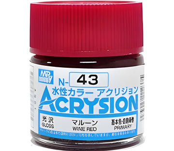 Mr Hobby Acrysion N43 - Wine Red (Gloss/Primary)