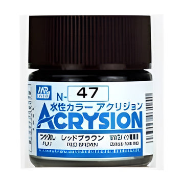 Mr Hobby Acrysion N47 - Red Brown (Flat/German Tank WWII)