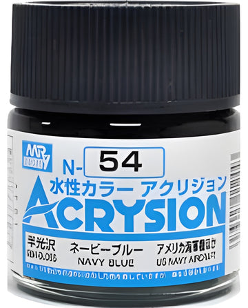 Mr Hobby Acrysion N54 - Navy Blue (Semi-Gloss/Aircraft)