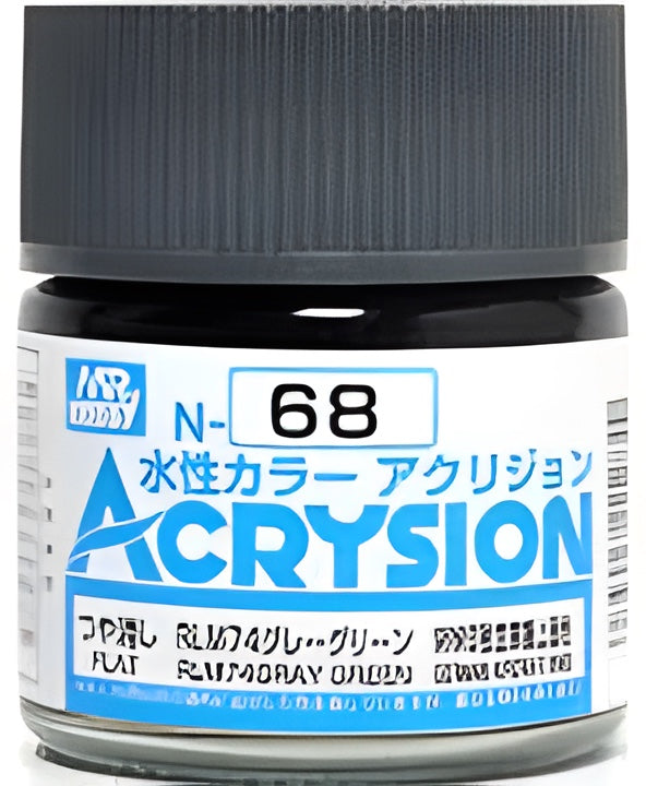 Mr Hobby Acrysion N68 - RLM74 Gray Green (Semi-Gloss/Aircraft)